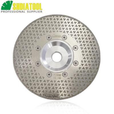 Shdiatool F22 Electroplated Diamond Cutting and Grinding Discs for Granite &amp; Marble, with Both Grinding Side