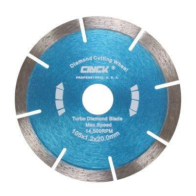 105mm Segmented U-Shape Cutting Saw Blade Circular Diamond Saw Blade for Marble Granite