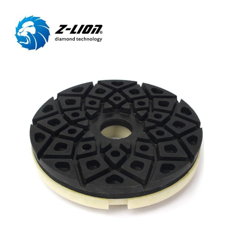 Diamond Edge Polishing Pad with Snail Lock for Granite Marble Artificial Stone