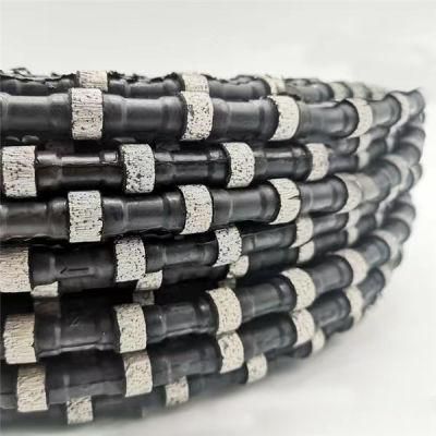 11.5mm Rubber Spring Rope Cutting Wire Saw Machine Diamond Wire Rope for Granite