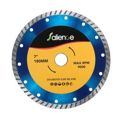 180mm Turbo Diamond PCD Saw Blade Continuous Rim Cutting Blade for Brick Ceramic Marble