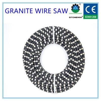 Diamond Granite Cutting Wire Saw Coated by Rubber