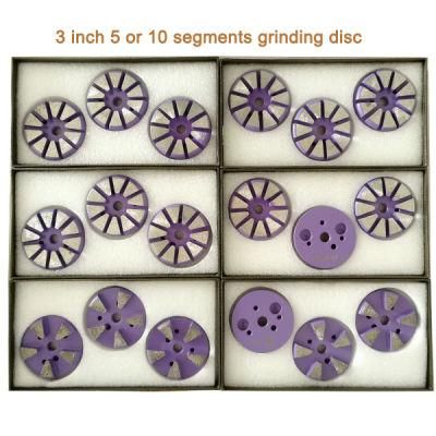 10 Segments Diamond Grinding Pucks for Concrete Polishing
