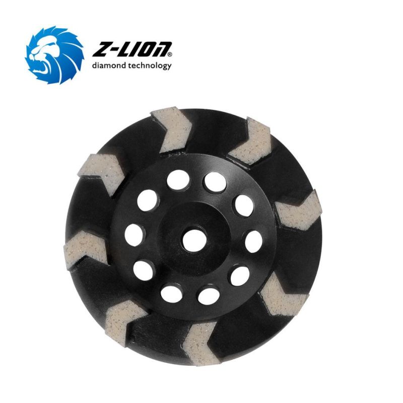 Arrow Segments Diamond Turbo Cup Wheel for Concrete Surface Grinding