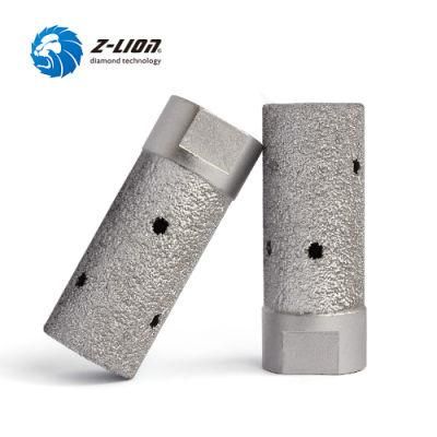 Vacuum Brazed Diamond Finger Bits Sink Hole Drum Wheel for Stone Marble Grinding Cutting