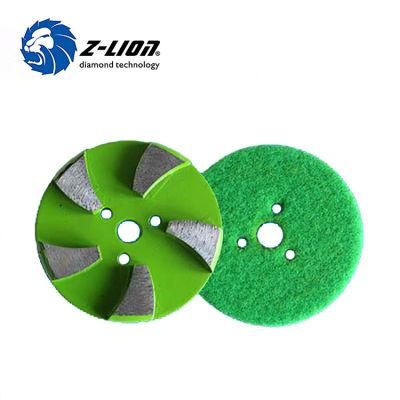 5 Segments Metal Bond Floor Polishing Diamond Pads for Concrete Floor