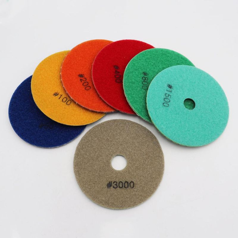Wet Diamond Flexible Polishing Pads for Granite Marble Ceramic