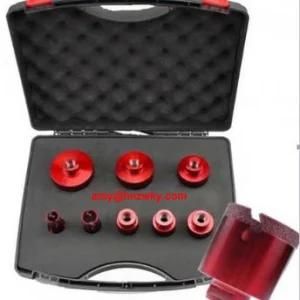 Vacuum Brazed Diamond Porcelain Drill Bit with Guide in Aluminum Box Kit