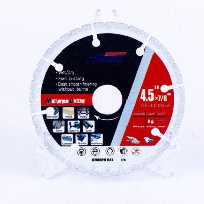 Vacuum Brazed Cut-off Wheel Diamond Metal Cutting Disc for Cutting Carbide Metals, Alloys, Iron, Marble, Granite, Masonry