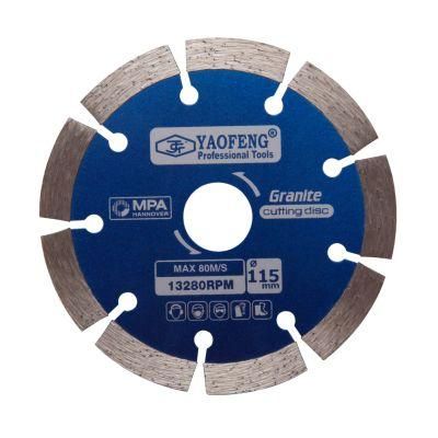 Professional Tools Wholesale Diamond Saw Blade 4.5inch Diamond Cutting Disc Dry Cutting Blade for Marble Stone Concrete