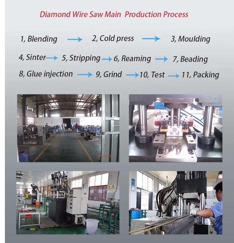 8.8mm High Efficiency Wire Saw Diamond Wire for Granite Profiling