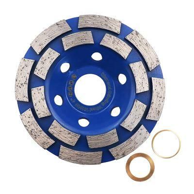 Double Row Quality Concrete Diamond Wheel Cutting Grinding Disc for Granite
