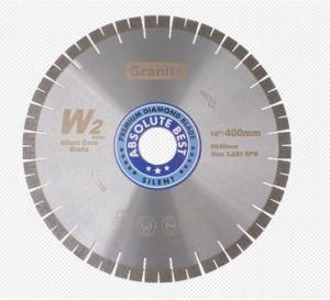16&prime;&prime;/400mm W2 Series Diamond Silent Core Granite Disc Cutting Granite