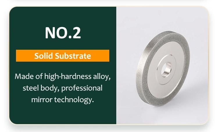 Flat Coated Diamond Electroplated Bond Diamond Grinding Wheel