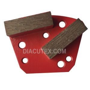 Trapezoid Diamond Two Bar Segment Grinding Plate