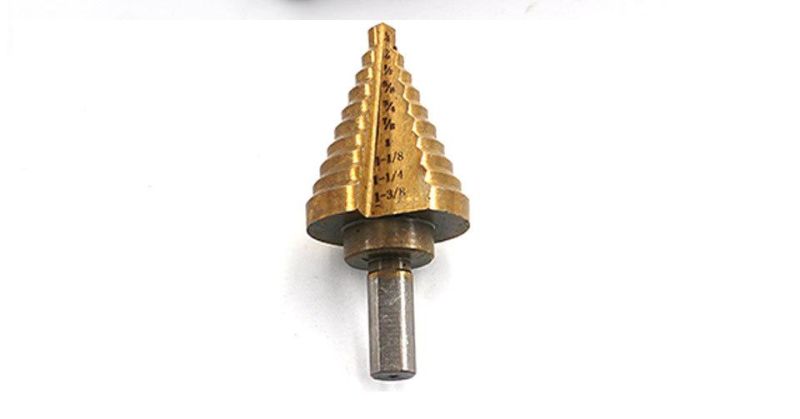 Titanium HSS Drill Bit Set Cone Hole Triangle Shank Step Drill Bit Power Tools