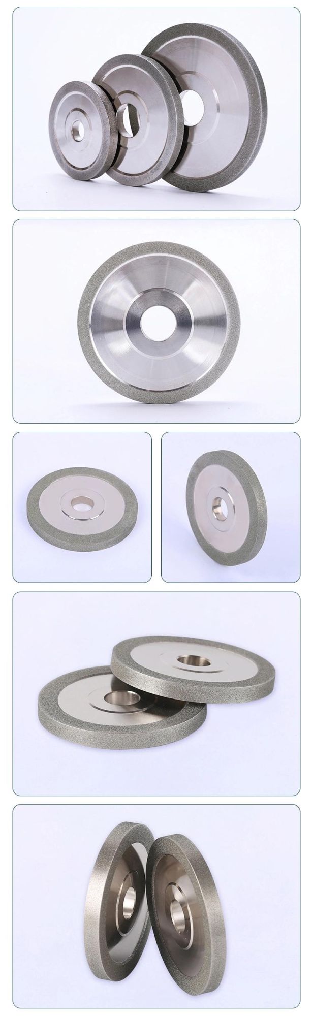 Flat Coated Diamond Electroplated Bond Diamond Grinding Wheel