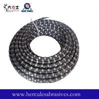 11.5mm Rubber Diamond Wire with Sintered Diamond Beads for Quarrying of Sandstone