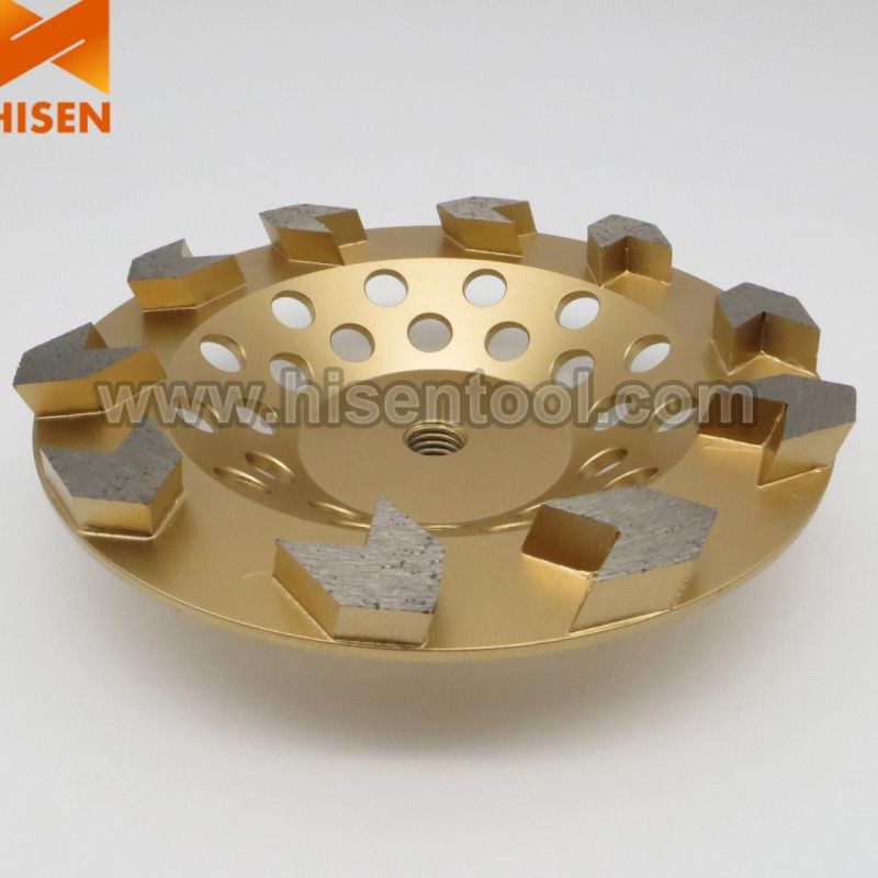 180mm Diamond Arrow Cup Wheel for Grinding Concrete