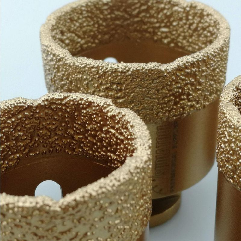 Shdiatool Dia 45mm Vacuum Brazed Diamond Drilling Bits With15mm Diamond Height for Granite Marble Ceramic