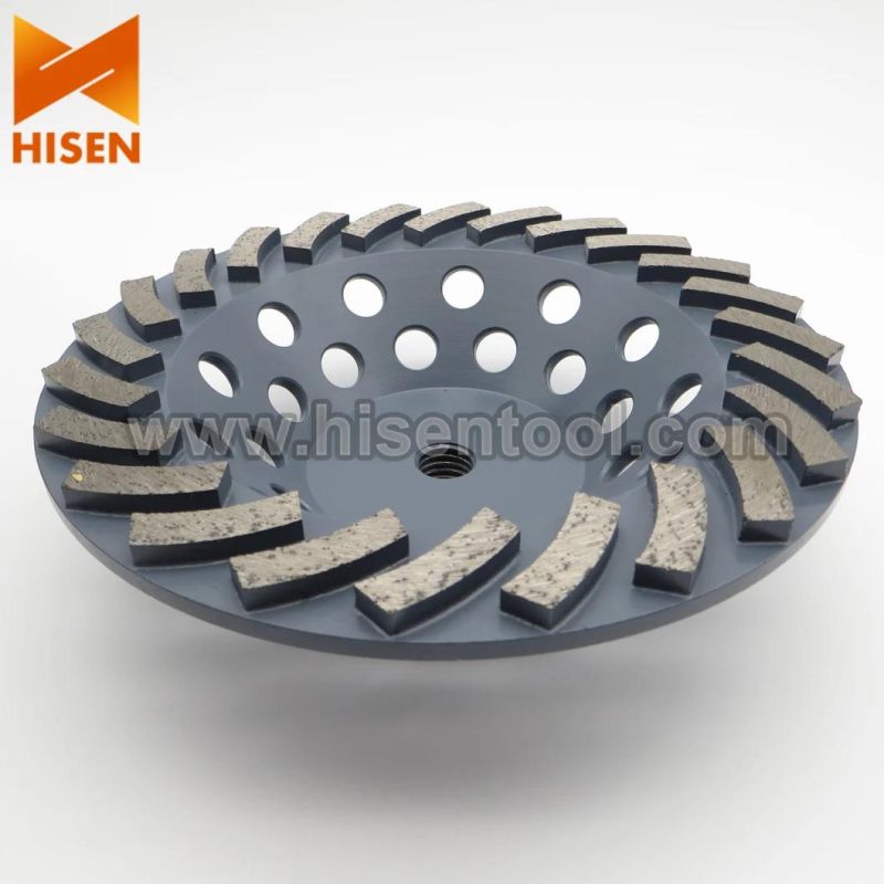 180mm 24 Segment Diamond Cup Wheel for Grinding Concrete