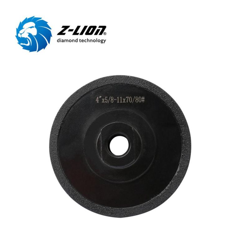 4inch Diamond Vacuum Brazed Cup Wheel Disc for Wet Dry Grinding Cutting