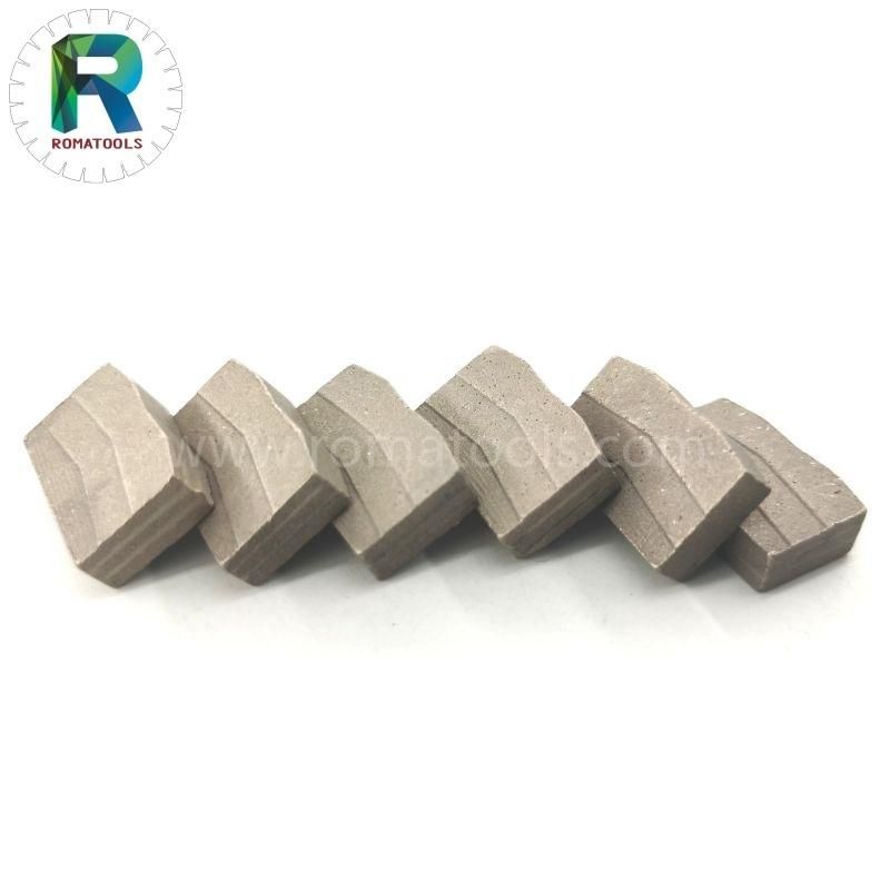 Romatools High Quality Diamond Segments for Hard Granite Cutting 24X7.0/6.2X15mm