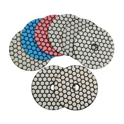 4inches Diamond Flexible Dry Polishing Pads for Marble Granite