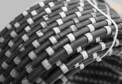 Rubberized Diamond wire saw for granite quarrying