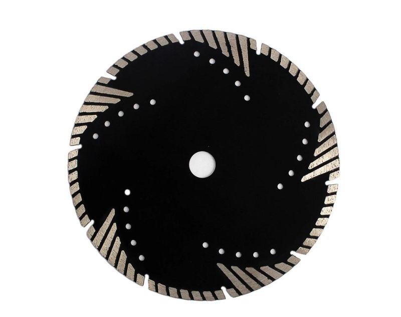 Zlion High Quality 250mm Triangle Turbo Type Saw Blade for Cutting Stone