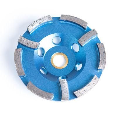 Single Row Sintered Diamond Grinding Cup Wheel for Stone Grinding