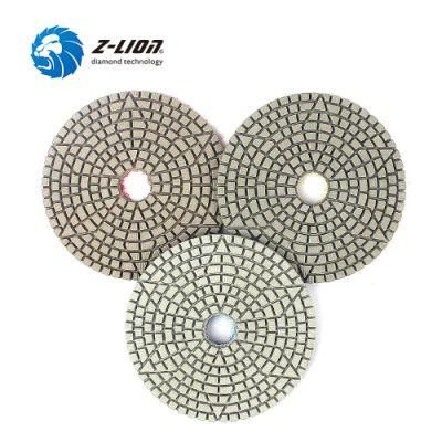 Diamond Flexible Disc 3step Pads for Stone Granite Marble Polishing