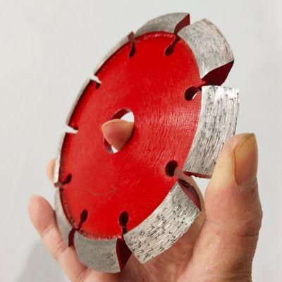 Floor Heating Laser Welded Tuck Point Diamond Saw Blade 125 mm V-Teeth for Hard Concrete