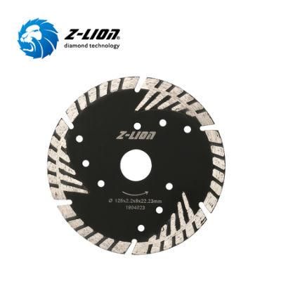 Diamond Turbo Cutting Disc with Triangle Protecting Teeth for Granite Concrete