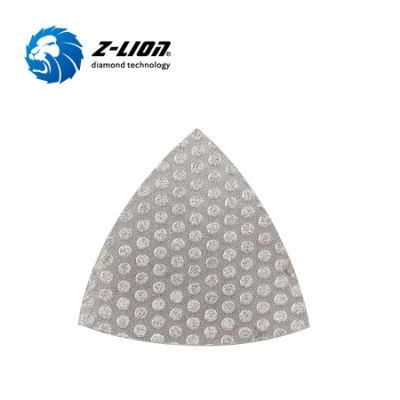 Vacuum Brazed Triangular Polishing Pad for Oscillating Tool Concrete Floor Corner Grinding