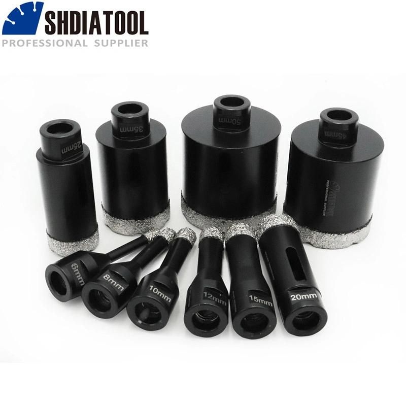Vacuum Brazed Diamond Drilling Core Bits With10mm Diamond Height