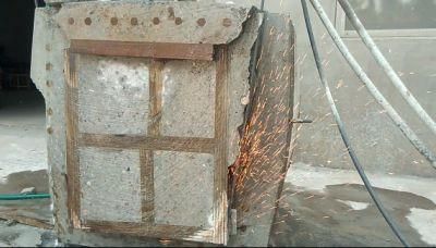 10.5mm Diamond Wire Saw Cutting Reinforced Concrete in Europe