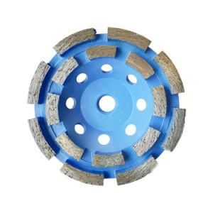 Diamond Double Row Grinding Cup Wheel for Marble