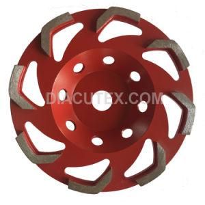 125mm and 180mm L Segment Concrete Grinding Diamond Cup Wheels