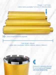 China Hot Sale Diamond Drill Core Bits with Vacuum Brazed Body for Stone