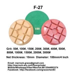 100mm Diamond Polishing Pad 4 Inch Granite Hard Resin Polishing Pad