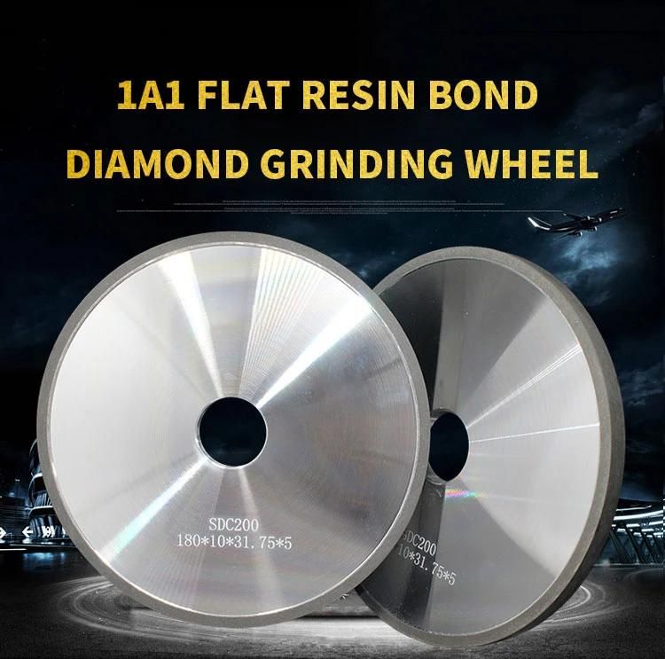 Manufacturer 180mm Flat Shape Diamond Grinding Wheel 1A1 Resin Grinding Wheel for Polishing Beveling Glass Edge