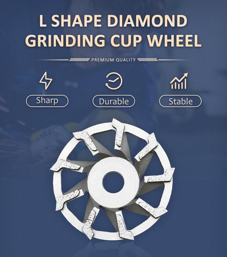 L Shape Diamond Grinding Cup Wheel