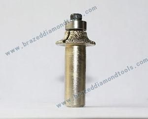 5/16&prime;&prime; Radius Diamond Vacuum Brazing Brazed Router Bit with 1/2&quot; Shank Marble, Granite Slabs Edge Tools