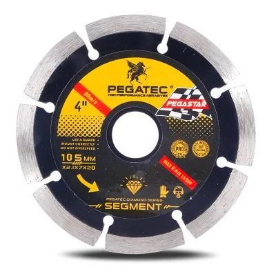 Pegatec 105 mm Segment Diamond Cutting Wheel Marble Blade