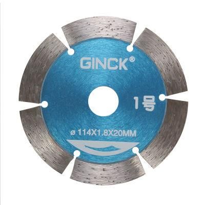 114mm 4.5inch Segmented Diamond Saw Blade Disc Deep Teeth Saw Blade for Marble Cutting