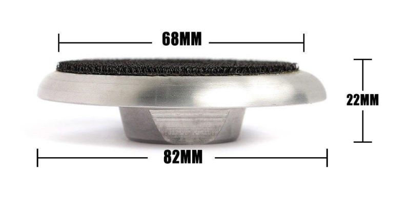 3" Aluminum Angle Grinder Abrasive Tool Hook & Loop Backer Pad for Flexible Diamond Polishing Pad