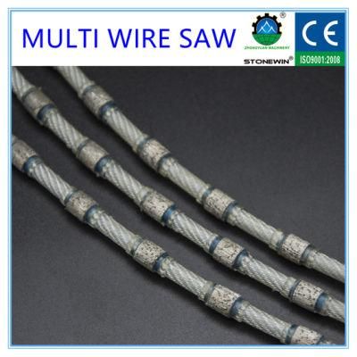 Diamond Multi Wire Saw for Block Cutting 6.3mm 7.3mm Granite