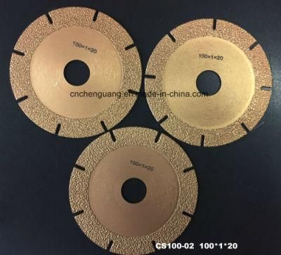 Vacuum Brazing Cutting Disc 100mm 150mm 180mm Diamond Circle Saw Blade