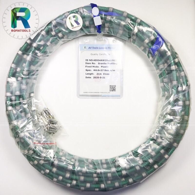 8.8mm Closed Loop Diamond Wire for Cold Springs Granite Cutting in North American Market From Romatools